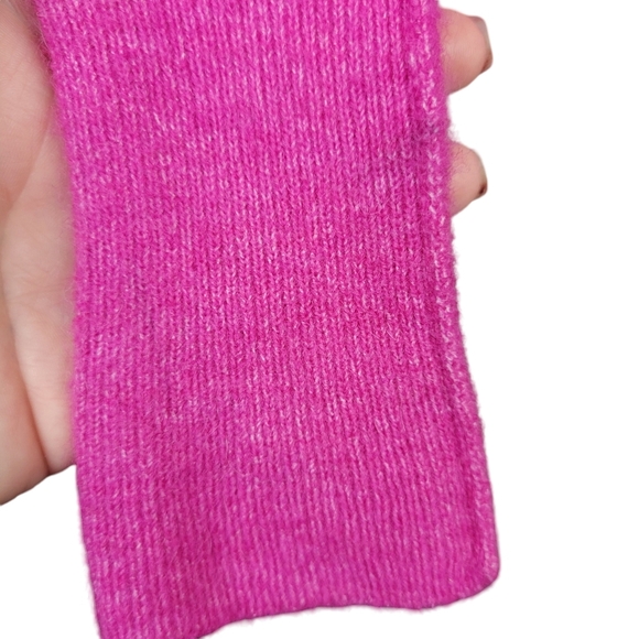 Free People Praline Cozy Henley Sweater Size S Pink Rose Hoodie Wool Alpaca NWOT - Picture 11 of 11